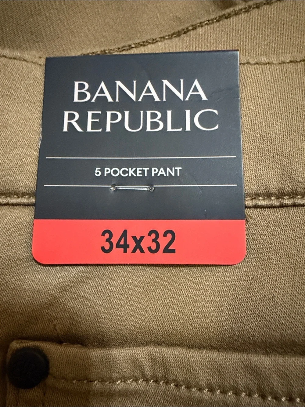 NWT-Banana Republic Slim Straight Jeans - Tan